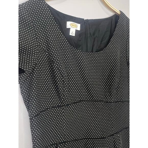 Vintage Talbots Pinup Polka Dot Dress Size 12 - Picture 2 of 5